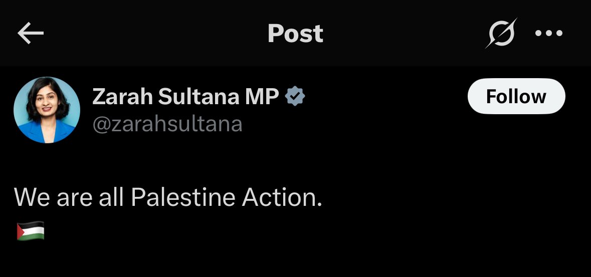 Patriots Of Britain🟣 (@hoodedclaw1974) on Twitter photo Today we have a sitting MP <a href="/zarahsultana/">Zarah Sultana MP</a> openly saying she belongs to a proscribed terrorist group.
Is this acceptable?? <a href="/YvetteCooperMP/">Yvette Cooper</a> <a href="/Keir_Starmer/">Keir Starmer</a> Today we have a sitting MP <a href="/zarahsultana/">Zarah Sultana MP</a> openly saying she belongs to a proscribed terrorist group.
Is this acceptable?? <a href="/YvetteCooperMP/">Yvette Cooper</a> <a href="/Keir_Starmer/">Keir Starmer</a>