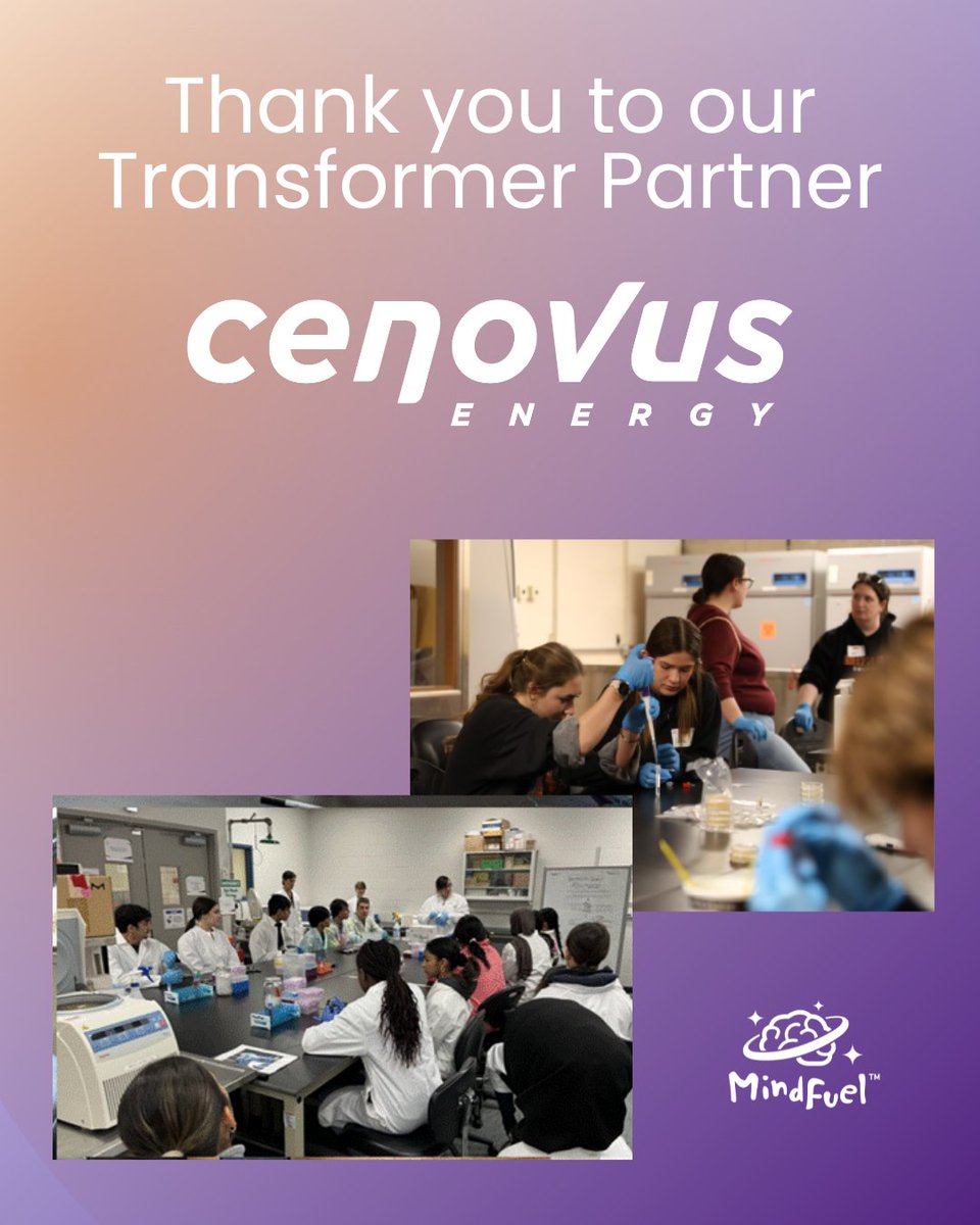 Thanks to <a href="/cenovus/">Cenovus Energy</a> for continuing to support MindFuel programs. Together, we enhance #STEM learning for #AlbertaYouth in post-secondary, interested in the #innovation sector.

You can view the Impact Report by following the link below:
mindfuel.ca/wp-content/upl…