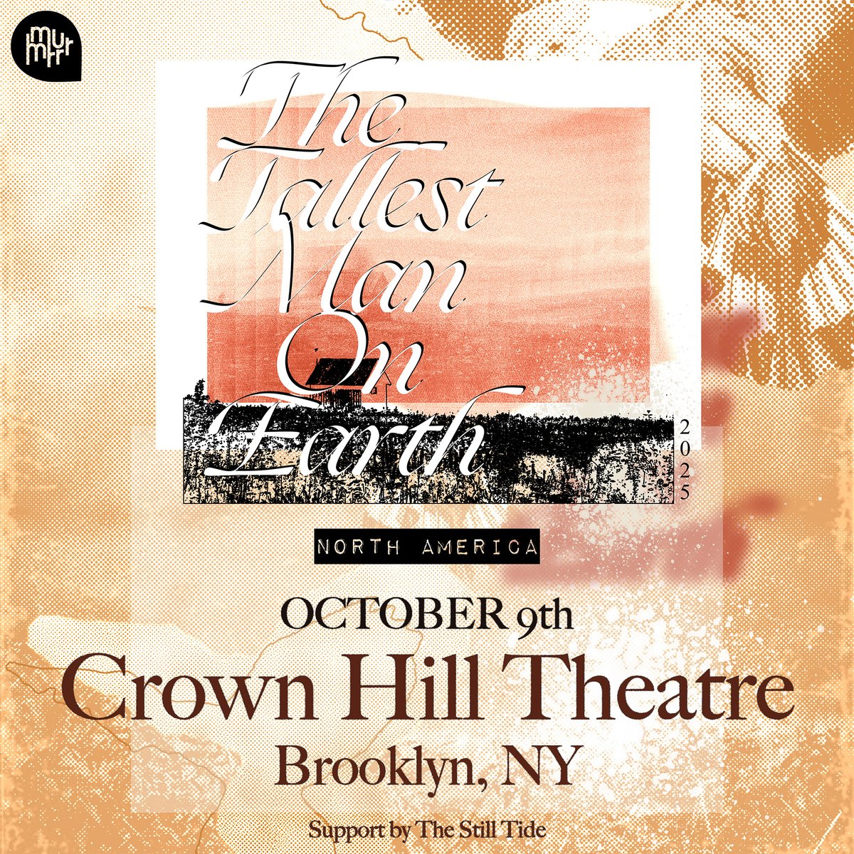 JUST ANNOUNCED! <a href="/tallestman/">The Tallest Man On Earth</a> with special guest <a href="/TheStillTide/">The Still Tide</a> at Crown Hill Theatre on Oct. 9! Kristian Matsson returns to BK, wielding his grainy voice &amp; the kind of raw emotion that’s made him one of the most captivating live acts of the past two decades!

Get tix Fri at 10AM!🔗