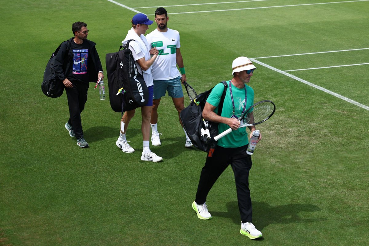 Jannik Sinner &amp; Novak Djokovic 

#Wimbledon