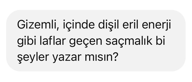 Güldük, eğlendik, hadi dağılalım. Hepinizle gurur duyuyorum.👌🏻 Dişil enerjinizle eril enerjinizin dengede olduğu mükemmel bir akşam dilerim. Böyle saçmalıklara inanmayın lütfen. 
•
Eser sahibi <a href="/ChatGPTapp/">ChatGPT</a>’e ayrıca teşekkürlerimle.