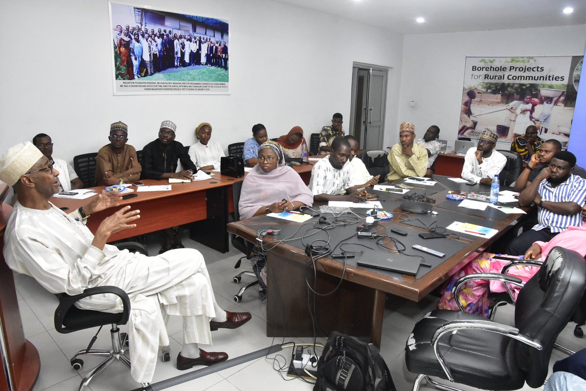 Daily_TrustF's tweet image. Chairman, Board of Trustees, Malam Bilya Bala during his opening remarks to journalists.