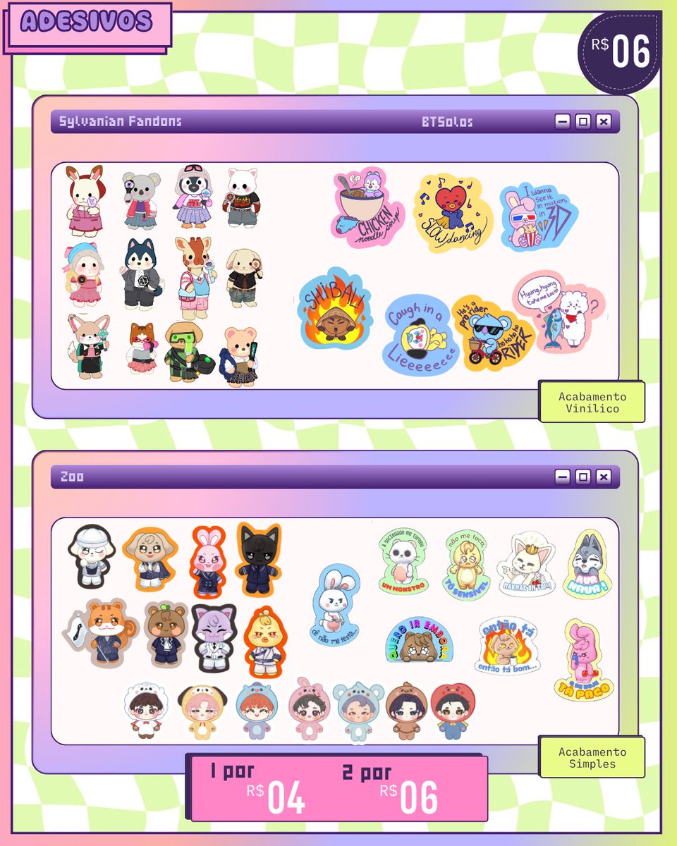 Rafalbae's tweet image. 🐰💜 CATÁLOGO BANI ANIME FRIENDS 2025 🩷🐰
Eu e a @dudduguimaraes vamos pro evento com uma lojinha só de fanmade de kpop com adesivo, chaveiro, print, bloquinho de anotações, botton, photocard fanmade e toploader decorado ENTAO SE TU FOR NO FRIENDS PASSA E DA UM OI