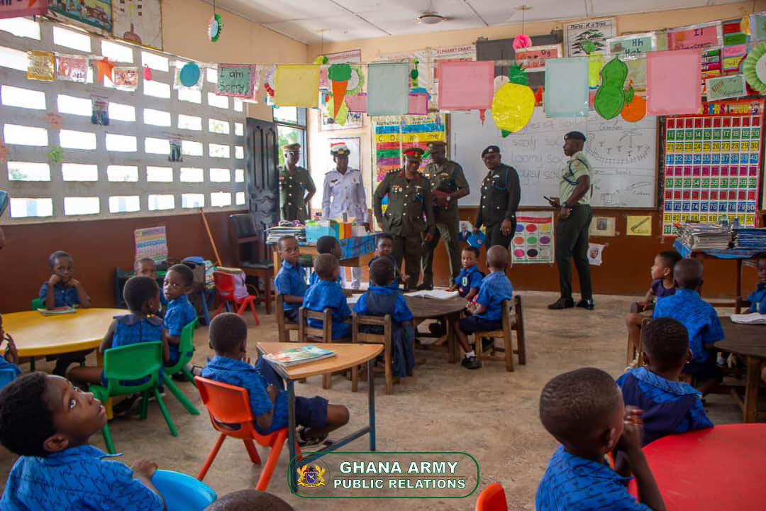 The Director of Education, Ghana Armed Forces (GAF), Colonel Osman Shanun Zuneidu, has embarked on a familiarisation tour of the 1 Garrison Educational Centre at Michel Camp, Tema.

Full stroy on our website
ga.mil.gh/blogs/gaf-educ…