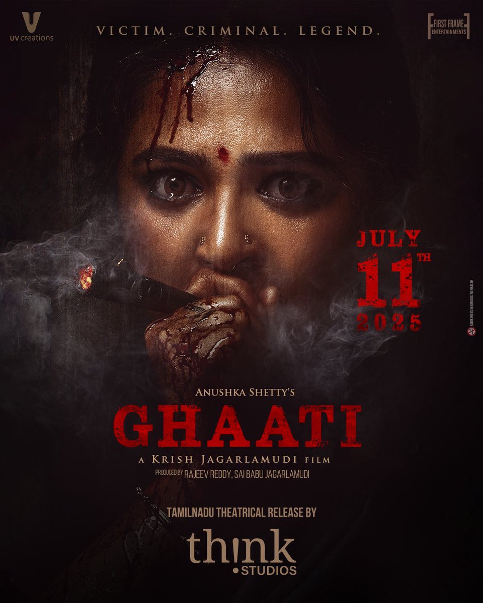 S2Media (@s2mediaoffl) on Twitter photo The Queen is back to rule the screens 🔥
#Ghaati – Tamil Nadu theatrical release by <a href="/ThinkStudiosInd/">Think Studios</a> , hitting screens on July 11
⭐ing ‘The Queen’ <a href="/MsAnushkaShetty/">Anushka Shetty</a> & <a href="/iamVikramPrabhu/">Vikram Prabhu</a>
Directed by <a href="/DirKrish/">Krish Jagarlamudi</a>
Produced by <a href="/UV_Creations/">UV Creations</a> & <a href="/FirstFrame_Ent/">First Frame Entertainments</a>
Music on <a href="/adityamusic/">Aditya Music</a>
@Think The Queen is back to rule the screens 🔥
#Ghaati – Tamil Nadu theatrical release by <a href="/ThinkStudiosInd/">Think Studios</a> , hitting screens on July 11
⭐ing ‘The Queen’ <a href="/MsAnushkaShetty/">Anushka Shetty</a> & <a href="/iamVikramPrabhu/">Vikram Prabhu</a>
Directed by <a href="/DirKrish/">Krish Jagarlamudi</a>
Produced by <a href="/UV_Creations/">UV Creations</a> & <a href="/FirstFrame_Ent/">First Frame Entertainments</a>
Music on <a href="/adityamusic/">Aditya Music</a>
@Think