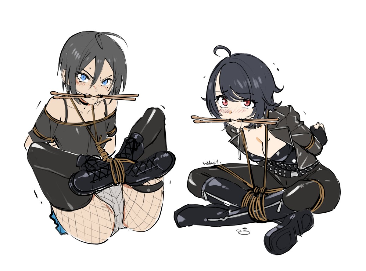 incognito (@incognito_sus) on Twitter photo I don't think the next door neighbors were big fans of having to listen to Ikumi and Jun's practice session 😩
On top of trying to get out of those rope bindings, Jun will have to order some new drumsticks that aren't stained from their slobber😞
Art was done by <a href="/EUDETENIS/">EUDETENISエウデテニス</a> ❤️ I don't think the next door neighbors were big fans of having to listen to Ikumi and Jun's practice session 😩
On top of trying to get out of those rope bindings, Jun will have to order some new drumsticks that aren't stained from their slobber😞
Art was done by <a href="/EUDETENIS/">EUDETENISエウデテニス</a> ❤️