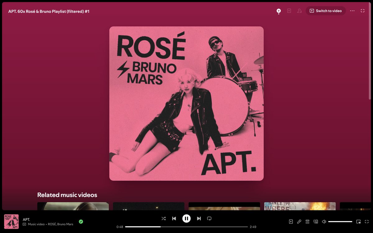 rosé HQ (@roseannehq_) on Twitter photo 🚨 STREAM WITH US NUMBERONES!
Let’s bring back 3M filtered streams for APT., run this playlist: spoti.fi/4eMQQ4a
Alternative playlists:
• bit.ly/4416FA2
• bit.ly/3SpVc7N
Maximize your accounts! Drop your proof of streaming below.
#ROSÉ <a href="/numberoneHQ/">numberoneHQ</a> 🚨 STREAM WITH US NUMBERONES!
Let’s bring back 3M filtered streams for APT., run this playlist: spoti.fi/4eMQQ4a
Alternative playlists:
• bit.ly/4416FA2
• bit.ly/3SpVc7N
Maximize your accounts! Drop your proof of streaming below.
#ROSÉ <a href="/numberoneHQ/">numberoneHQ</a>