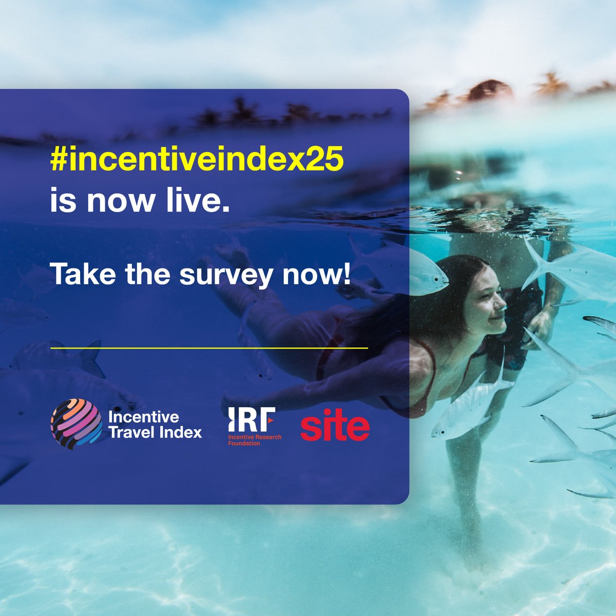 Join SITE, IRF and Meetings Today in the global effort to map the future of incentive travel. Your voice matters. 

Complete the Incentive Travel Index survey today!

emea.focusvision.com/survey/selfser…

#IncentiveIndex2025