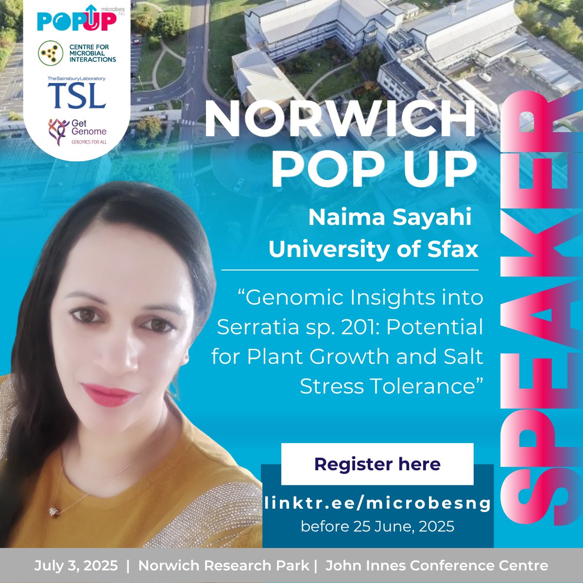 microbesNG's tweet image. 🌵Can a cactus microbe boost crop growth in salty soil?
Naima Sayahi found Serratia sp. that helps tomatoes thrive under salt stress—thanks to VOCs, IAA & more
See her talk at #MNGPopUp
🗓️ July 3
📍Norwich + online @NorwichResearch
🎟️ linktr.ee/microbesng #ECR @GetGenome…