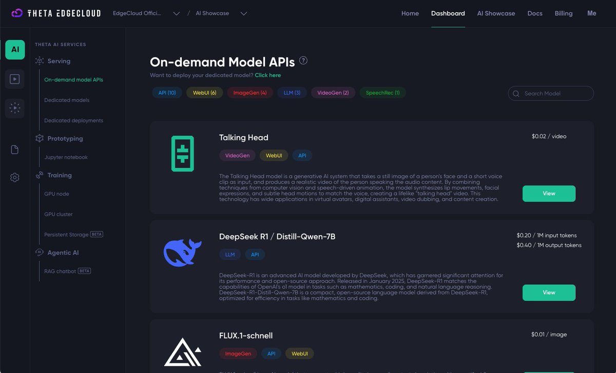 jieyilong's tweet image. Just launched on @Theta_Network  EdgeCloud: &quot;Talking Head&quot; now available via On-Demand Model APIs! Upload a portrait + voice clip → get a lifelike &quot;talking head&quot; video in seconds. Perfect for avatars, dubbing, or content creation. Experience now: thetaedgecloud.com/dashboard/ai/s…