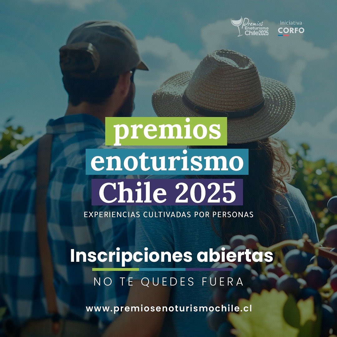 🚨 ¡Premios Enoturismo Chile 2025! 🍷
Reconocemos las experiencias con alma que transforman el enoturismo nacional.
✅ Nueva categoría: Enoturismo a Escala Humana
✅ Evaluación con foco en identidad y conexión emocional
✅ Postula hasta el 3/07 👉 premiosenoturismochile.cl