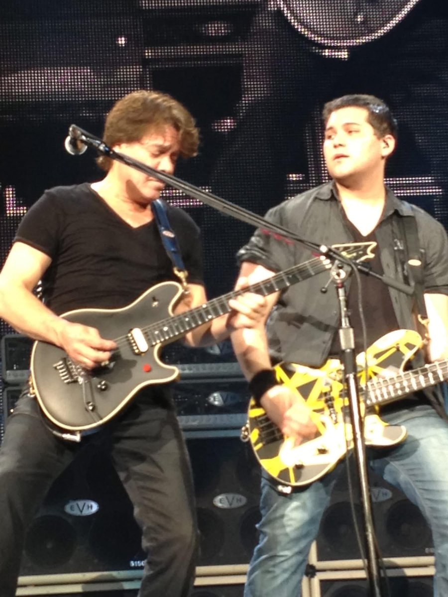 MikeAlanis5's tweet photo. @WolfVanHalen Look at ya. Young buck. 6.22.2012 San Antonio. We also saw the first show, in Louisville. I took those photos. Man, I couldn’t convince your dad to toss me a pick, and the camera man kept getting in the way didn’t help. https://t.co/fv8cU9ztPB