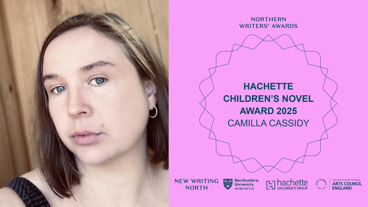 <a href="/NickAhad/">Nick Ahad</a> <a href="/sansawicka/">Sandra Sawicka</a> <a href="/HiveSouthYorks/">Hive Young Writers Network</a> <a href="/panmacmillan/">Pan Macmillan</a> <a href="/AMcMillanPoet/">Andrew McMillan</a> <a href="/NzeluWrites/">Okechukwu Nzelu</a> <a href="/BenMyers1/">Ben Myers</a> <a href="/PretiTaneja/">Preti Taneja</a> <a href="/paulsmithmusic/">Paul Smith</a> <a href="/somefiasco/">Valerie O’Riordan</a> <a href="/TLCUK/">The Literary Consultancy</a> <a href="/MichaelChaplin2/">Michael Chaplin</a> <a href="/UniofNewcastle/">Newcastle University</a> <a href="/nasimrasl/">Nasim Rebecca Asl نسیم اصل</a> <a href="/lizzie_lovejoy/">Lizzie Lovejoy 🎨🌈</a> <a href="/yorkshiretam/">Tammie</a> <a href="/arvonfoundation/">Arvon</a> <a href="/NorthumbriaUni/">Northumbria Uni</a> <a href="/HachetteKids/">Hachette Children's Group</a> <a href="/SarahLenGal/">Sarah Lennon Galavan</a> <a href="/ClareWeze/">Clare Weze</a> <a href="/LindsayLit/">Becky Bagnell</a> <a href="/DanielTawse/">Daniel Tawse (updates only)</a> <a href="/therealtonykerr/">Tony Kerr</a> And the second winner of the Hachette Children's Novel Award is North Yorkshire writer Camilla Cassidy.

"It's absolutely wonderful to win. This vote of confidence from New Writing North and the judges will make a tremendous difference to me and my novel."
