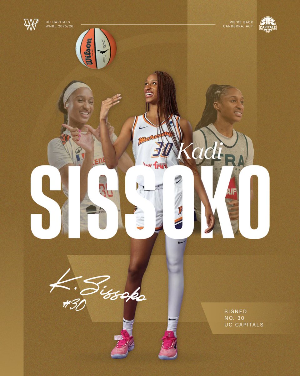 BIENVENUE À CANBERRA 🇫🇷

We're excited to be adding French international, Kadi Sissoko, to our 2025/26 <a href="/WNBL/">WNBL</a> roster! 

📰Read more: loom.ly/KjSmD3U