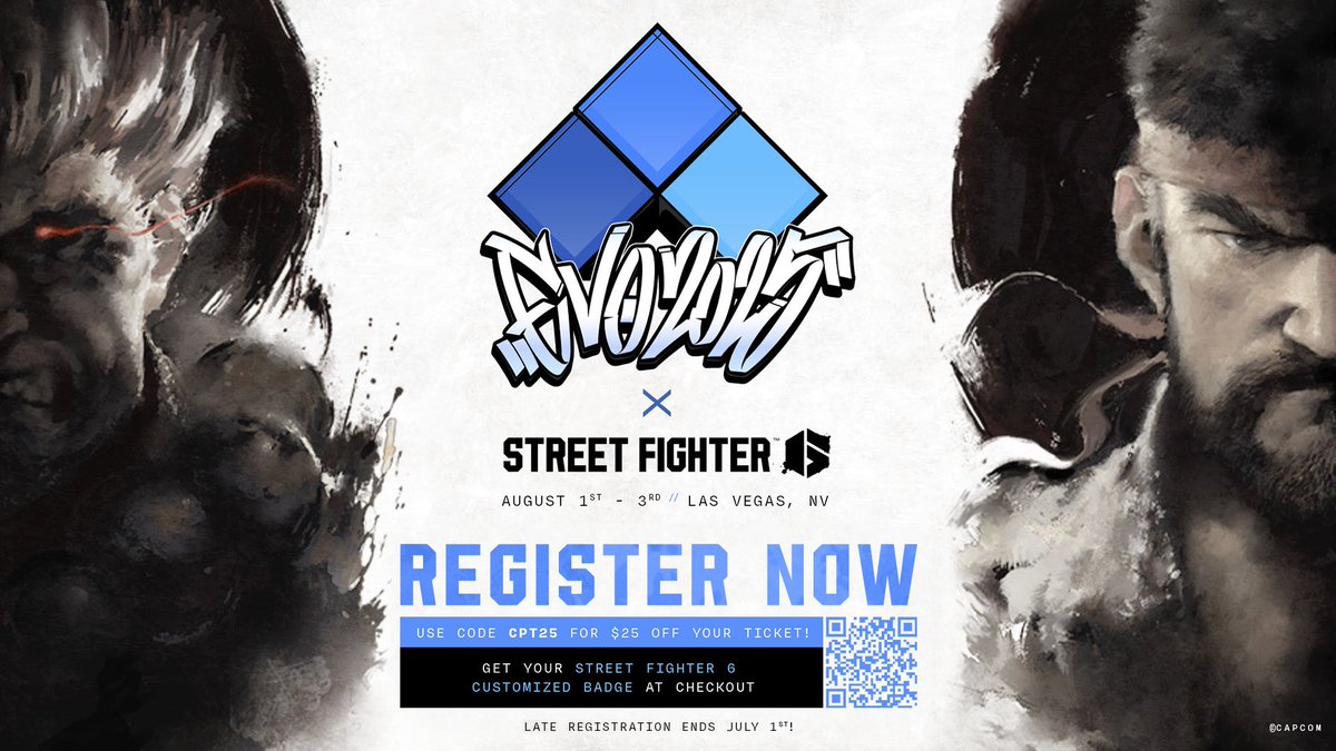 We're just ONE week away from registration officially closing for #EVO2025! Haven't had the chance to sign up yet? Well now is your time. Register before registration officially closes! 😉

📝: start.gg/evo