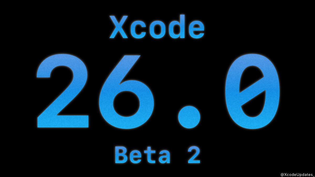 XcodeUpdates_'s tweet image. Xcode 26.0 Beta 2 (17A5241o) has been released.