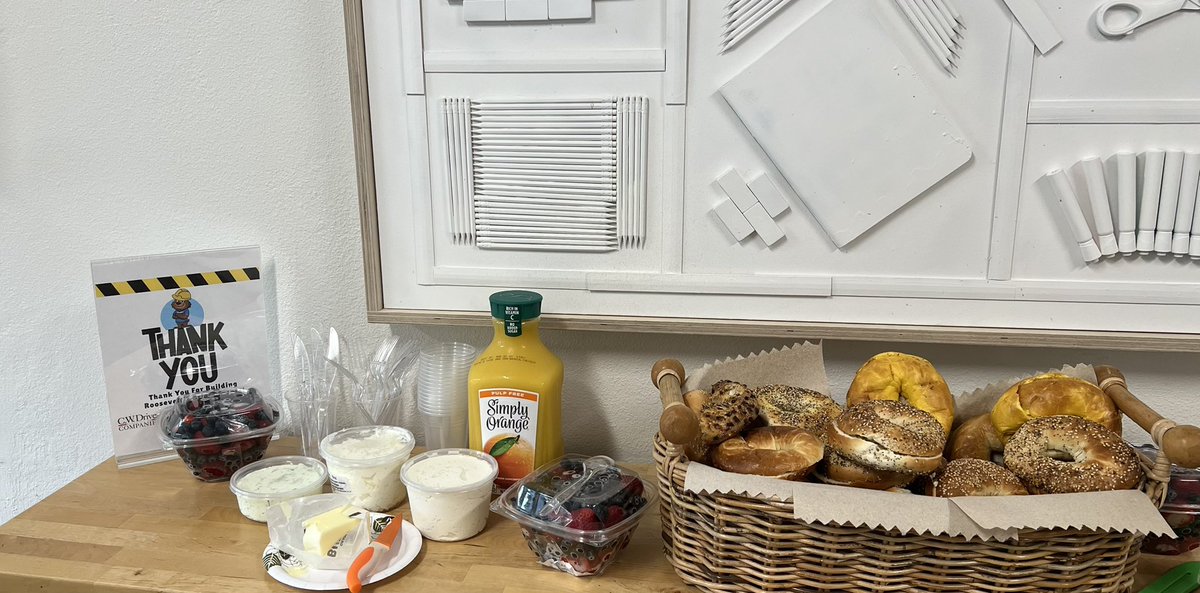 Roosevelt Elementary School (@rooseveltelemsm) on Twitter photo Shoutout to our incredible construction team! We treated them to breakfast and fresh fruit as they gear up to break ground on our new playground and Early Childhood Education building this month. Big changes are coming! ๐๏ธ๐ #BondDollarsAtWork #SMMUSD <a href="/SMMUSD/">SMMUSD - OFFICIAL</a> <a href="/amyonyendu/">Dr. Amy Onyendu</a> Shoutout to our incredible construction team! We treated them to breakfast and fresh fruit as they gear up to break ground on our new playground and Early Childhood Education building this month. Big changes are coming! ๐๏ธ๐ #BondDollarsAtWork #SMMUSD <a href="/SMMUSD/">SMMUSD - OFFICIAL</a> <a href="/amyonyendu/">Dr. Amy Onyendu</a>