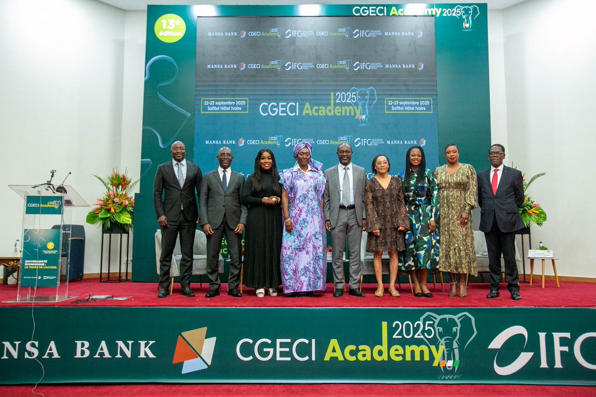 La 13e édition de la CGECI Academy est lancée !
Top départ donné ce 20 juin 2025 au Siège du Patronat lors d’un moment riche en idées et perspectives.

📍RDV les 22 &amp; 23 sept. 2025 au Sofitel Abidjan Hôtel Ivoire.
📞 Associez votre image à l’événement : +225 0749497979