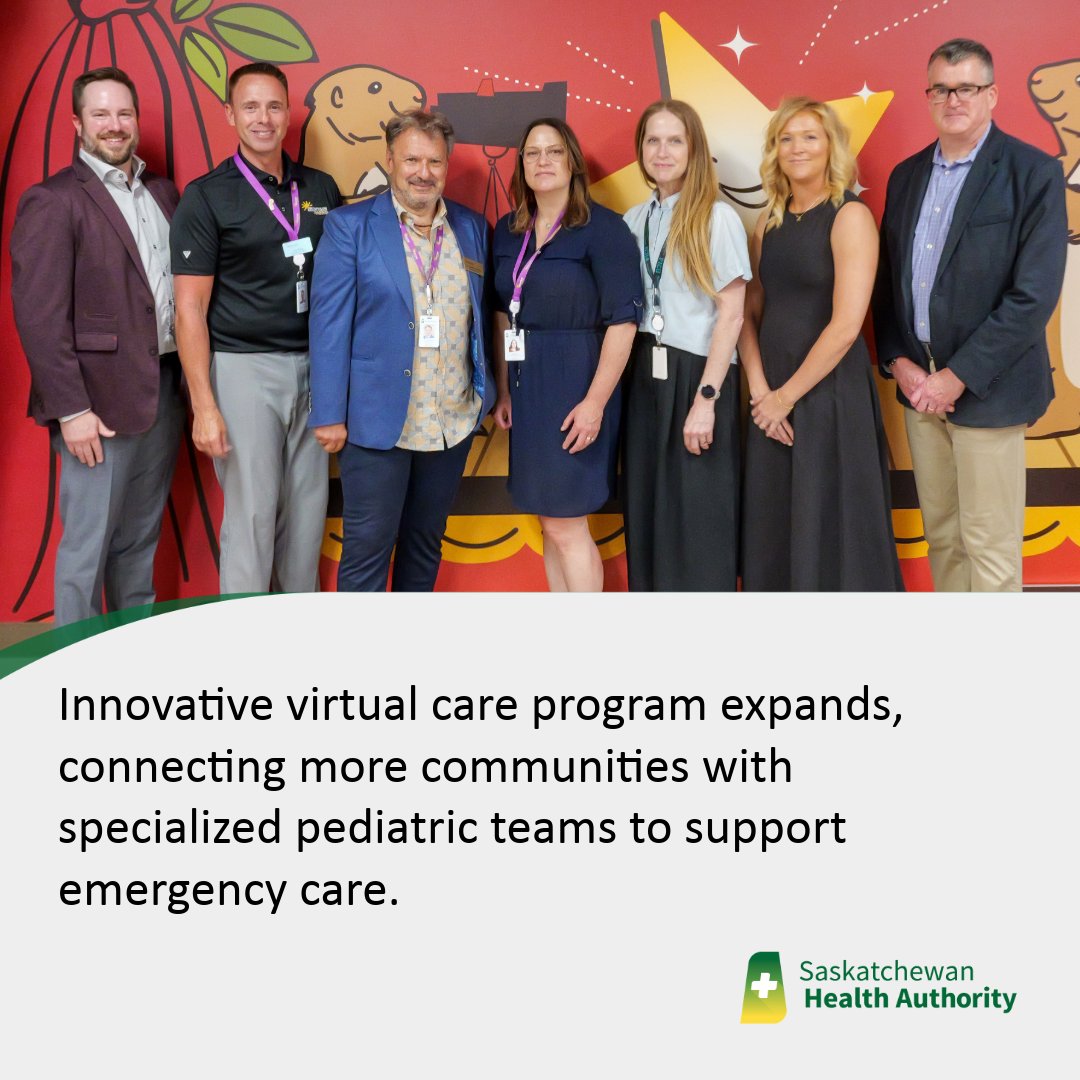 SaskHealth's tweet image. ICYMI... Thanks to virtual care technology, critically ill and injured children in #Sask now have faster, closer access to pediatric intensive care. @PattisonKids @BorealHealthPA More: pattisonchildrens.ca/about-us/newsr…