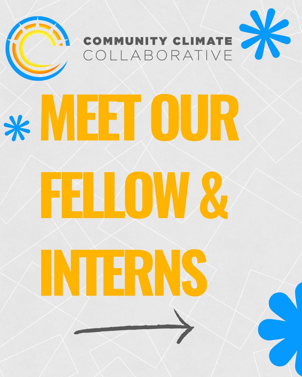 c3climate's tweet image. We’re excited to have an energetic team of college interns and fellow joining C3 for the summer! 🌱 Take a moment to learn more about their interests and help us give them a warm welcome! 💚
#YoungClimateLeaders #InternSpotlight #FellowSpotlight #YouthClimateAction