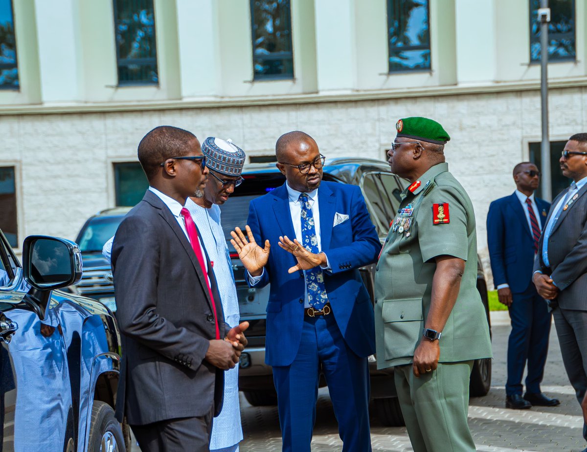 BTOofficial's tweet photo. Today, I joined the National Security Adviser (NSA), Mallam Nuhu Ribadu, at the Expanded Meeting of the Intelligence Community Committee (ICC) where we discussed extensively on how to enhance national security and intelligence sharing in our quest to achieve a safer nation.

The meeting saw the convergence of key stakeholders including the Minister of Justice and Attorney General of the Federation, Prince Lateef Fagbemi (SAN), Chief of Defence Staff, General Christopher Musa, and Heads of Security Agencies.