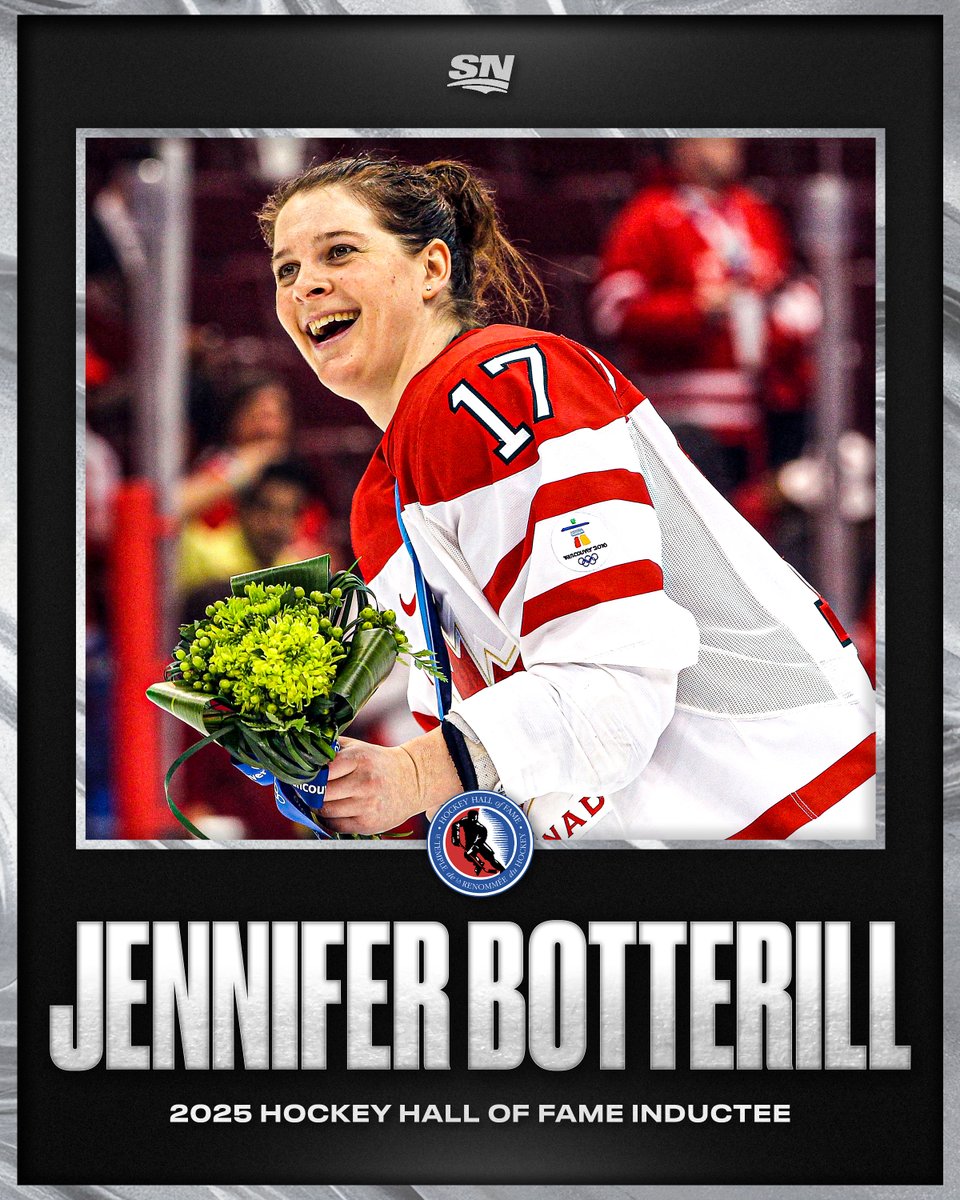 Sportsnet's tweet image. Three Olympic golds, five World titles, and now a place in the Hall of Fame 🍁