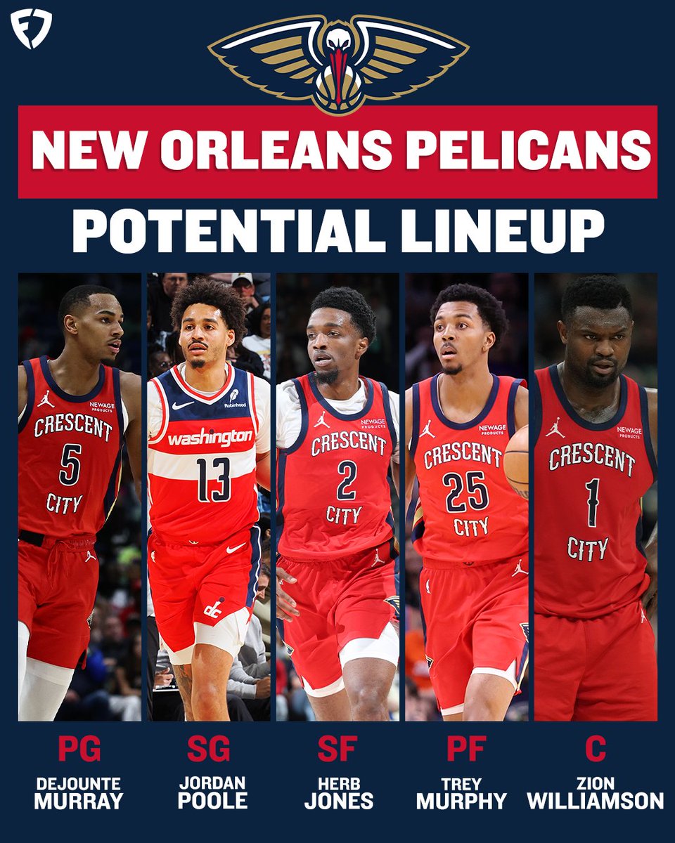 Dejounte Murray
Jordan Poole
Herb Jones 
Trey Murphy 
Zion Williamson 

Jose Alvarado 
Jordan Hawkins 
Yves Missi 
Brandon Boston
Saddiq Bey 

THE PELICANS ARE KIND OF LOADED 😳