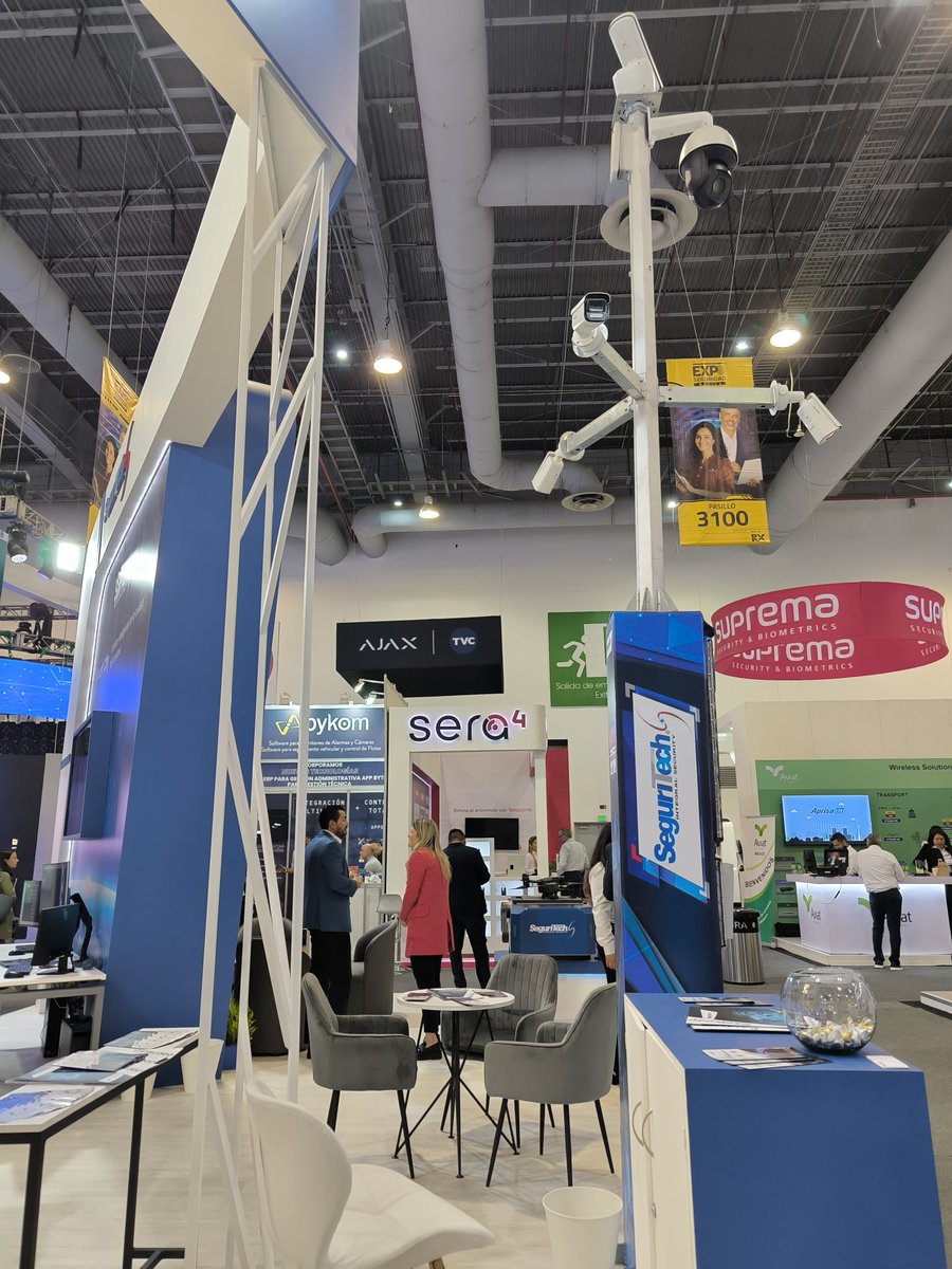 Seguritech presente en #ExpoSeguridad. Conoce todo sobre tecnología para la seguridad y visítanos en <a href="/CentroBanamex/">Centro Banamex</a> del 24 al 26 de junio.