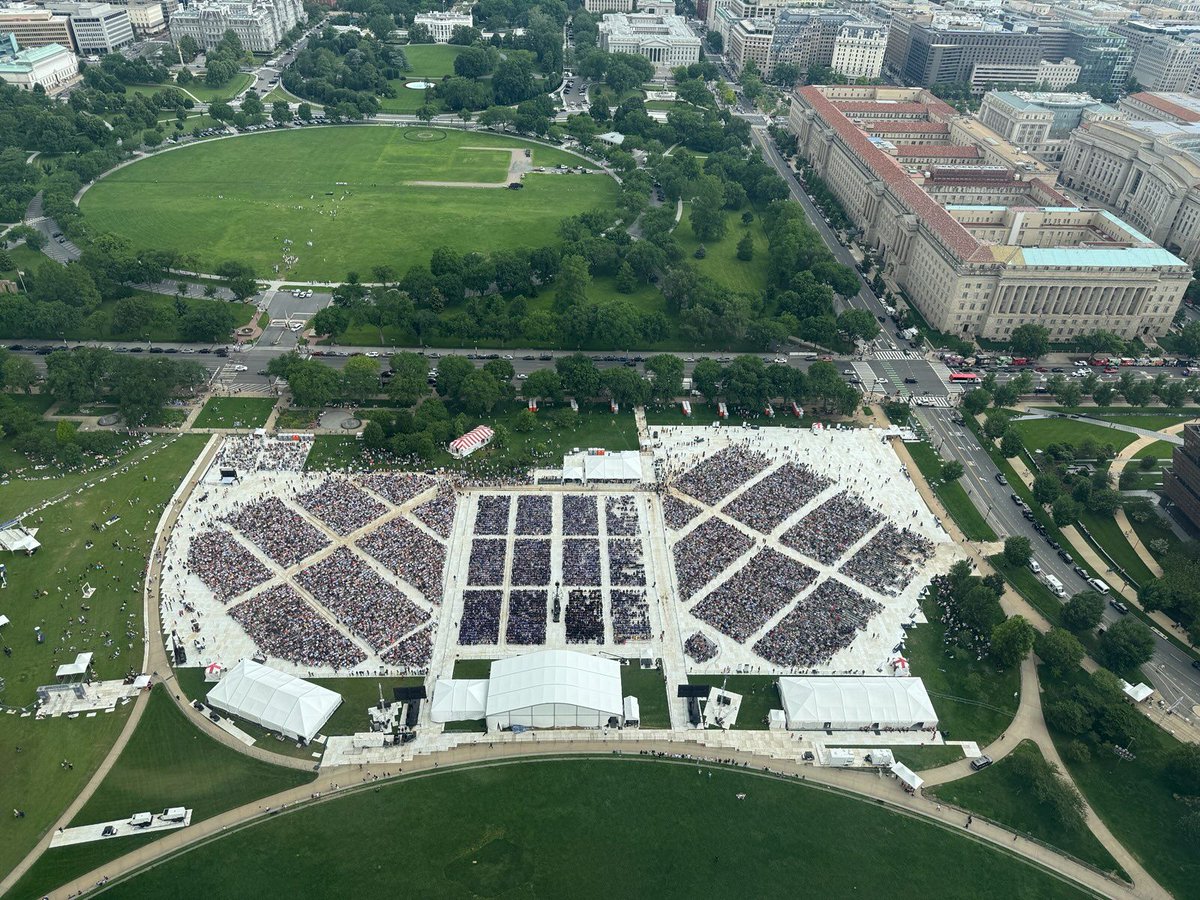 Impressive just doesn't cut it. Commencement for The George Washington University with 45,000 attendees on the National Mall. All covered with quality audio from Danley. Great job by The Sound Live on this event!