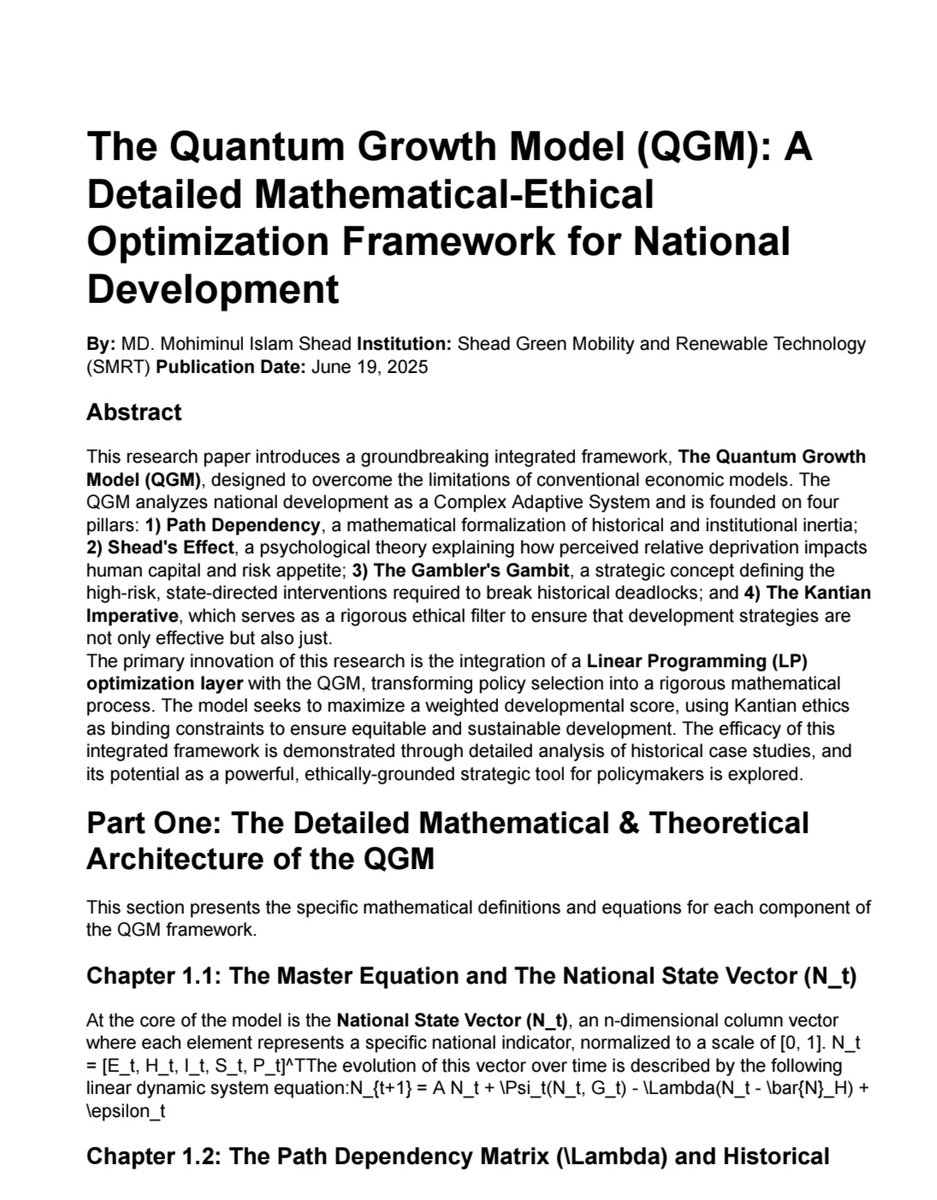 shead_khan's tweet photo. The Quantam Growth model for developing country
Part:1
To be continued..... https://t.co/UDeBZkdoLK