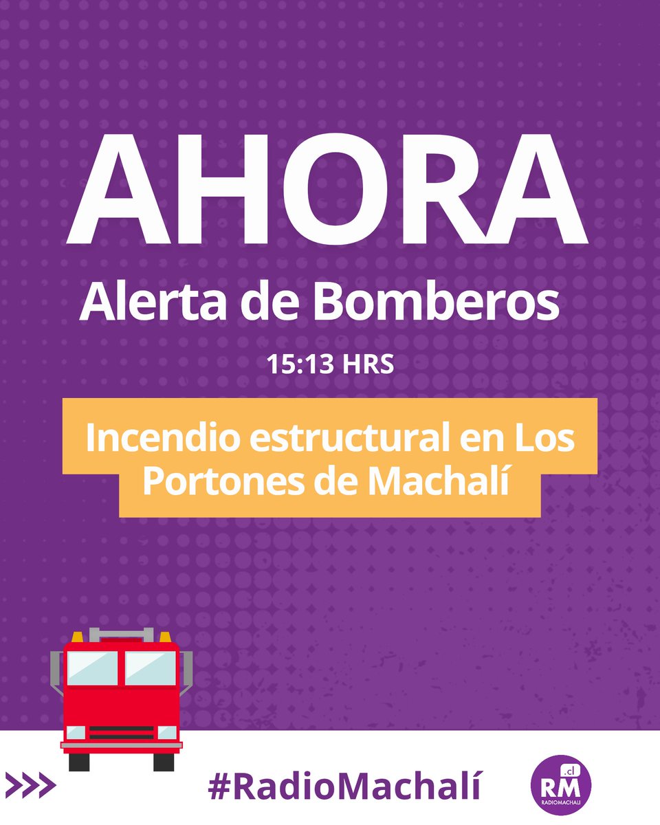 Las unidades de Bomberos #Machalí se dirigen al lugar.

#RadioMachalí