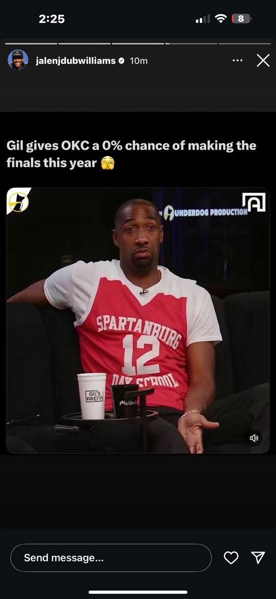 PranavSriraman's tweet photo. Jalen Williams posting the receipts on Instagram 🧾 https://t.co/Tn7Gqc0qup