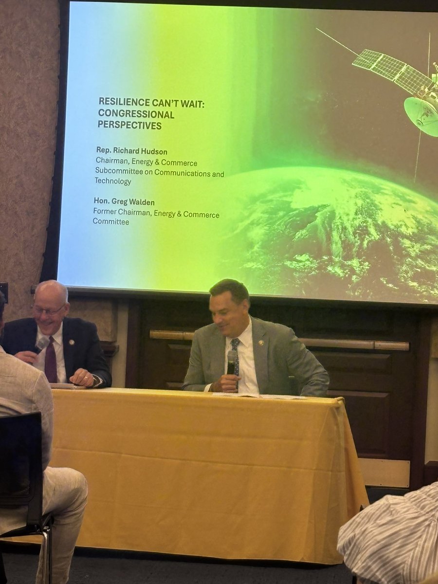 Important conversation from <a href="/HouseCommerce/">Energy and Commerce Committee</a> Communications Sub Chair <a href="/RepRichHudson/">Rep. Richard Hudson</a> on the need for resiliency to augment #GPS.