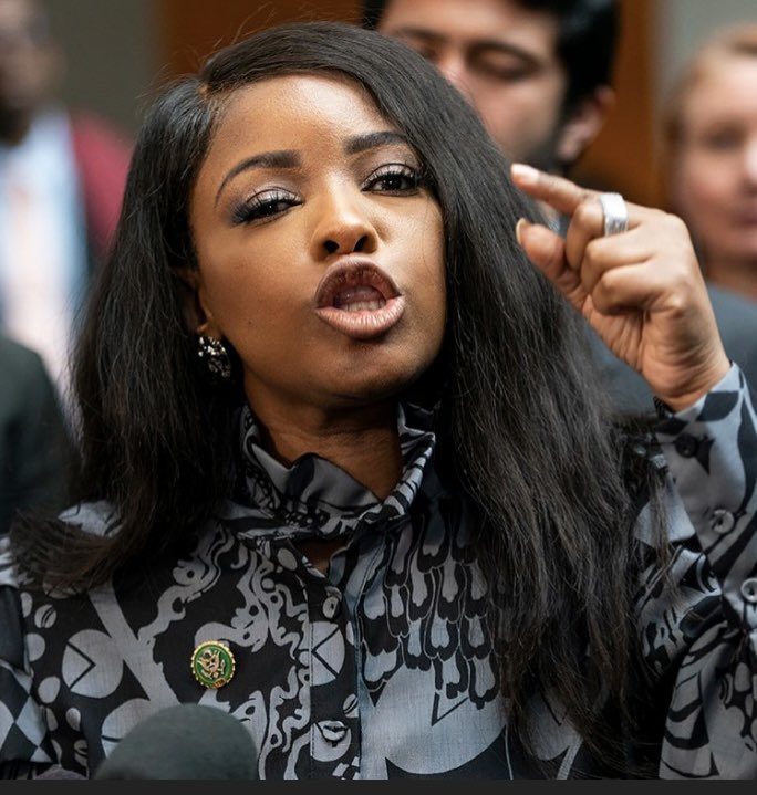 TiffMoodNukes's tweet image. Aw, kitten 

Jasmine Crockett you lost, LOSER. House Oversight Committee rejected yo stanky Black ass as top Democrat 

Perhaps if you rid the anal horse pube lashes and the ratchet attitude, it might’ve improved your chances. Wake TF up and realize no one really likes you…