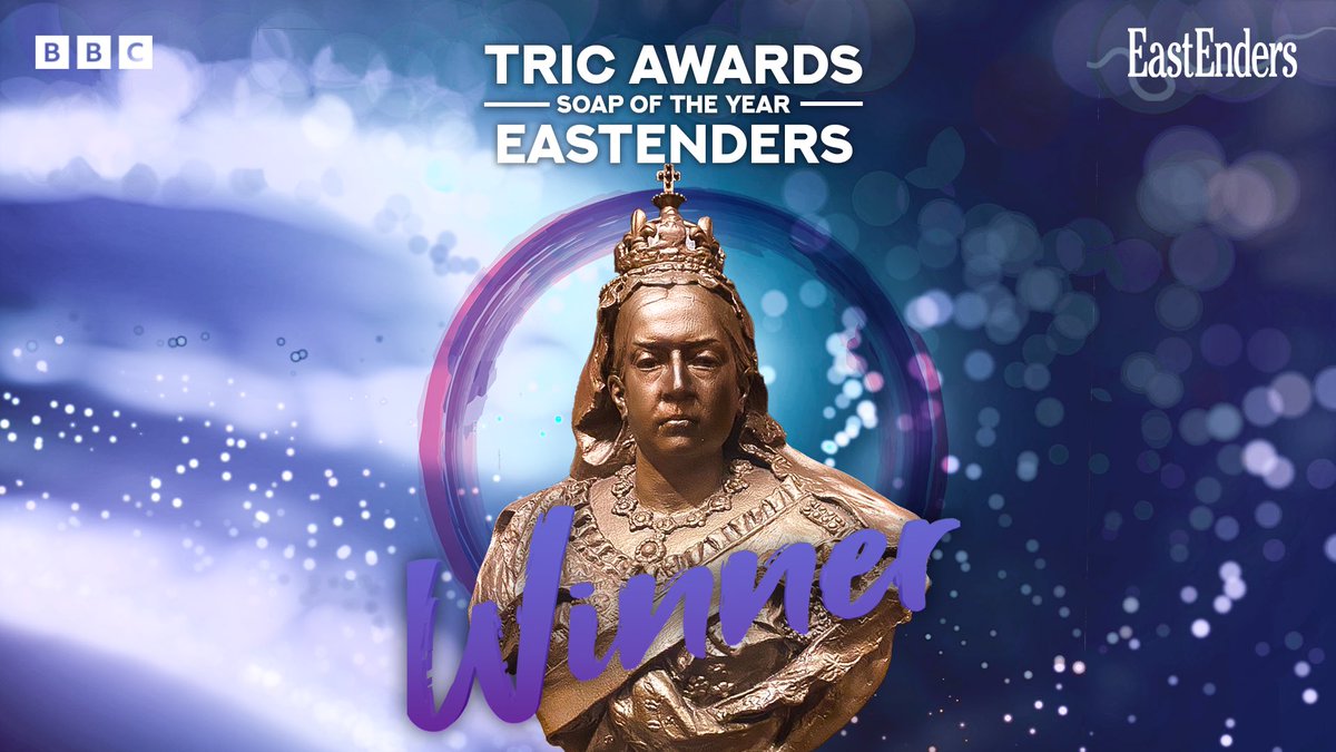 bbceastenders's tweet image. Team #EastEnders has won Soap of the Year at the 2025 @TRICawards . A huge thank you to everyone who voted for us, we appreciate each and every one of you! 🥳 🏆