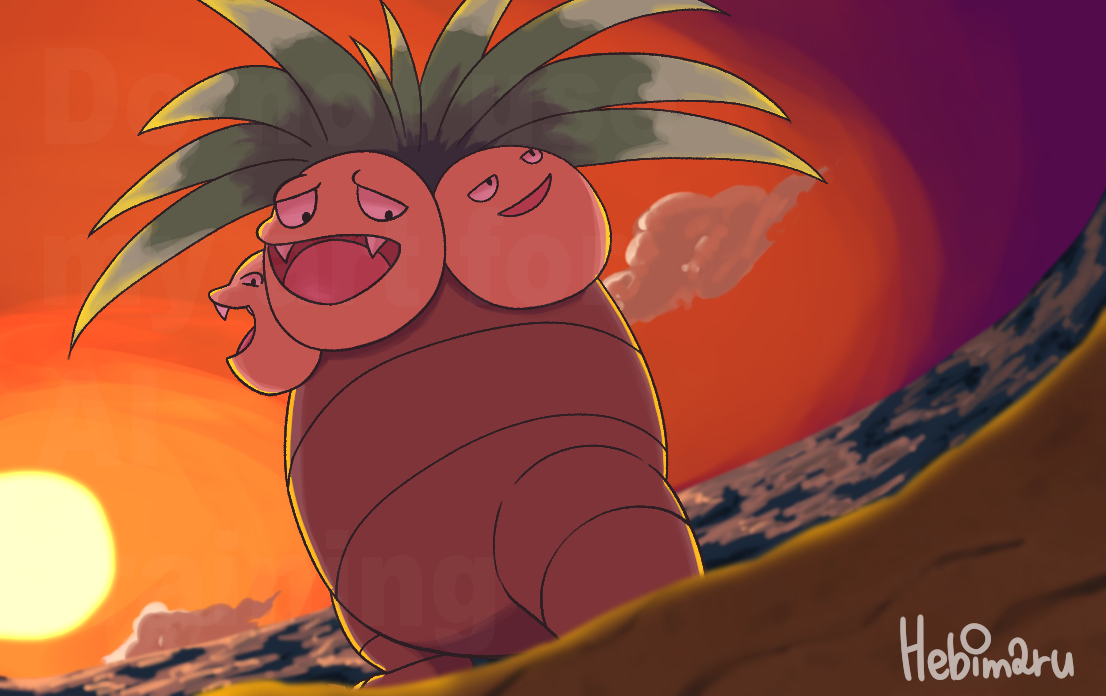 nekonekonikukyu's tweet image. ナッシー/Exeggutor #ポケモンイラスト #pokemonfanart