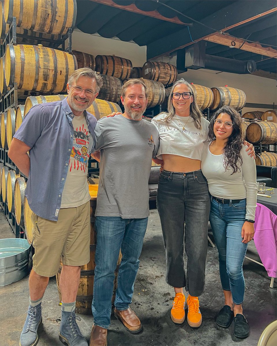 Raise a glass to the master blenders and winners of this year's Hoarders Cuvée blending competition! 🏆 After 3 diligent hours, they crafted this incredible stout, bursting with notes of creme brûlée, sweet chocolate, and fig jam. Show them some love in the comments! 🍻