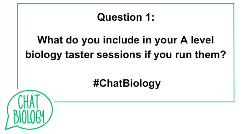 Chat Biology (@chatbiology) on Twitter photo It's that time of year again where we are all thinking about taster days and attracting those A level biology students π₯
So let's get a thread together of ideas and top tips for anyone who's doing it for the first time or people who want to try something new! π
#ChatBiology It's that time of year again where we are all thinking about taster days and attracting those A level biology students π₯
So let's get a thread together of ideas and top tips for anyone who's doing it for the first time or people who want to try something new! π
#ChatBiology