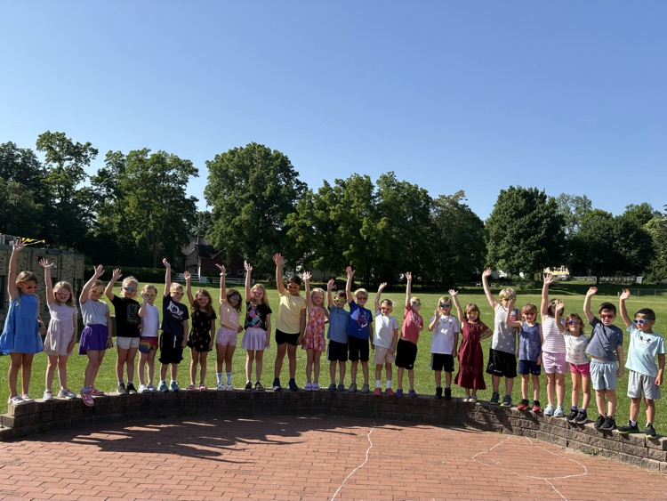 The future looks bright for Mrs. Tisa's 1st graders as they wave goodbye to Lima! #WEareHFL
