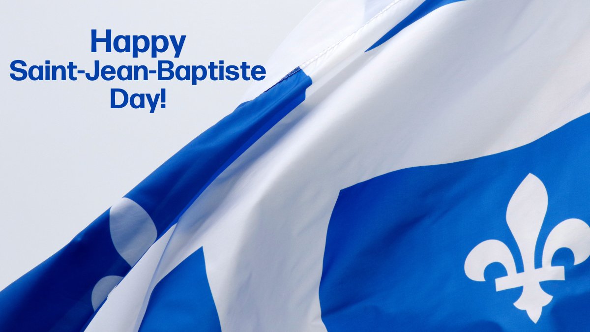 Joyeuse Saint-Jean-Baptiste! Today, we celebrate Quebec's National Day and the vibrant Francophone culture in Canada. 🇨🇦