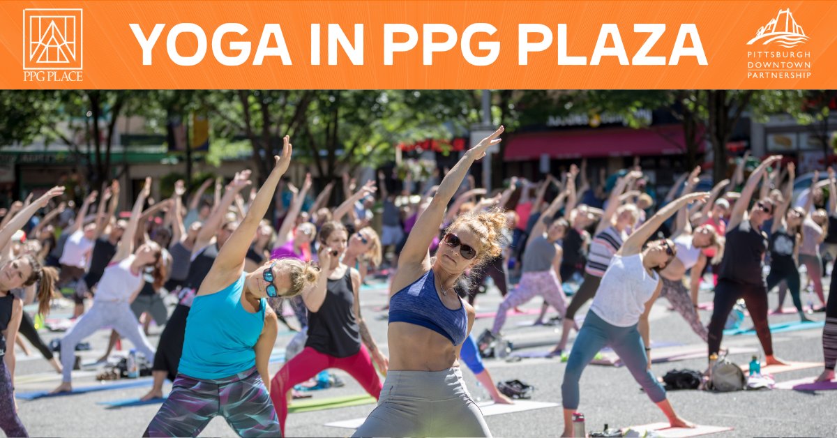 ⚠️ YOGA UPDATE ⚠️

Due to heat, tonight's (6/24) Yoga in the Square: PPG Plaza Edition has been moved to <a href="/Etageathletic/">Etage Athletic Club</a> (422 Stanwix St.)

#DowntownPittsburgh #YogaInTheSquare