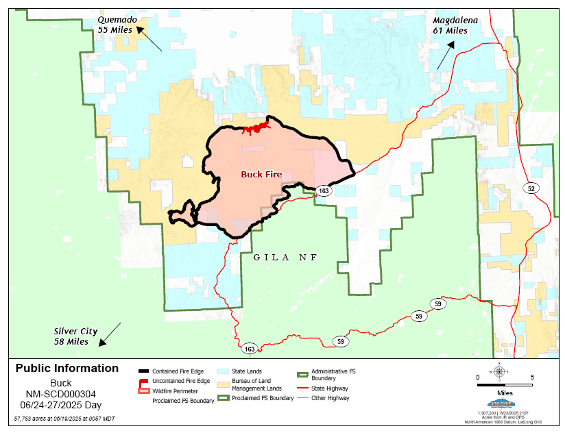 BLMNewMexico's tweet image. Final Update: The Buck Fire is now at 91% contained and no further growth. Crews continue to monitor and patrol for any remaining hotspots throughout the area.
NMFireInfo.com
Linktr.ee/BuckFire.