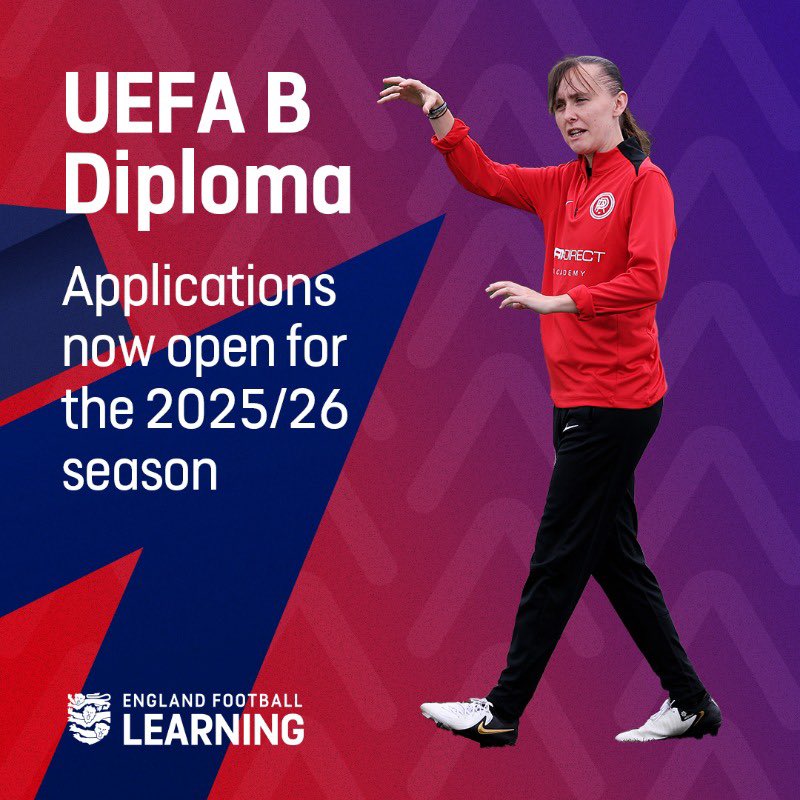Calling all <a href="/HampshireFA/">Hampshire FA</a> coaches📞

<a href="/EnglandLearning/">England Football Learning</a> uefa C and UEFA B diploma course are now live.
To step up your coaching knowledge ahead of the 2025/26 season visit learn.englandfootball.com to search the courses in August.