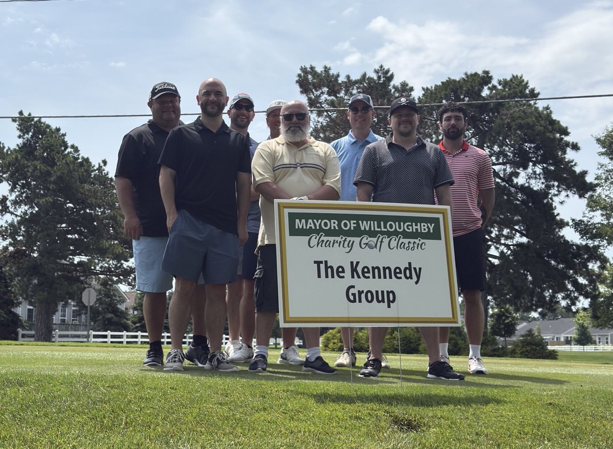 KennedyGroupCLE's tweet photo. We were happy to take part in the Annual Mayor of Willoughby Charity Golf Outing on Friday, June 13, 2025. The event offered a great chance to connect with fellow community members and enjoy a day on the course. #charity #golf #mayorofwilloughbyohio #willoughbyohio #community https://t.co/4WRrwtAch3