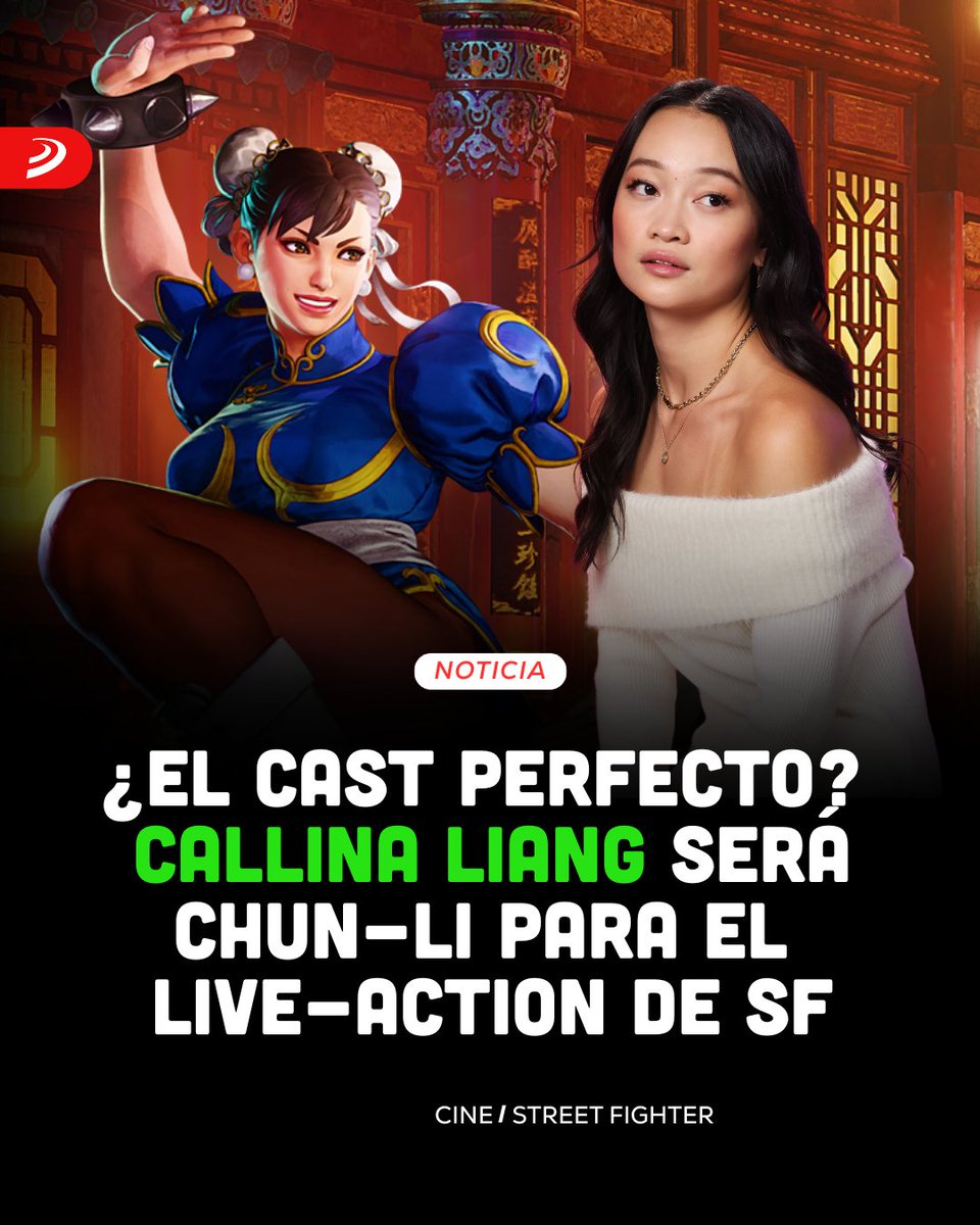 3DJuegosLATAM's tweet photo. ¡La nueva Chun‑Li! 🎬
La actriz canadiense #Callina Liang será la encargada de darle vida a Chun‑Li en la próxima película de #StreetFighter, producida por #Legendary. https://t.co/dGmLJELf8s