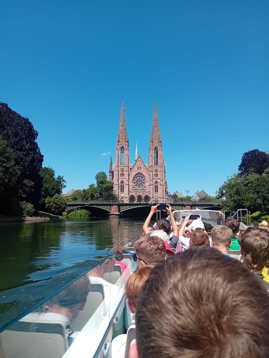 DHSBoys's tweet photo. We’ve had a great river cruise and stroll around Strasbourg! Finished off with an evening swim! #DHSBCEW https://t.co/qCTNOnyn9z