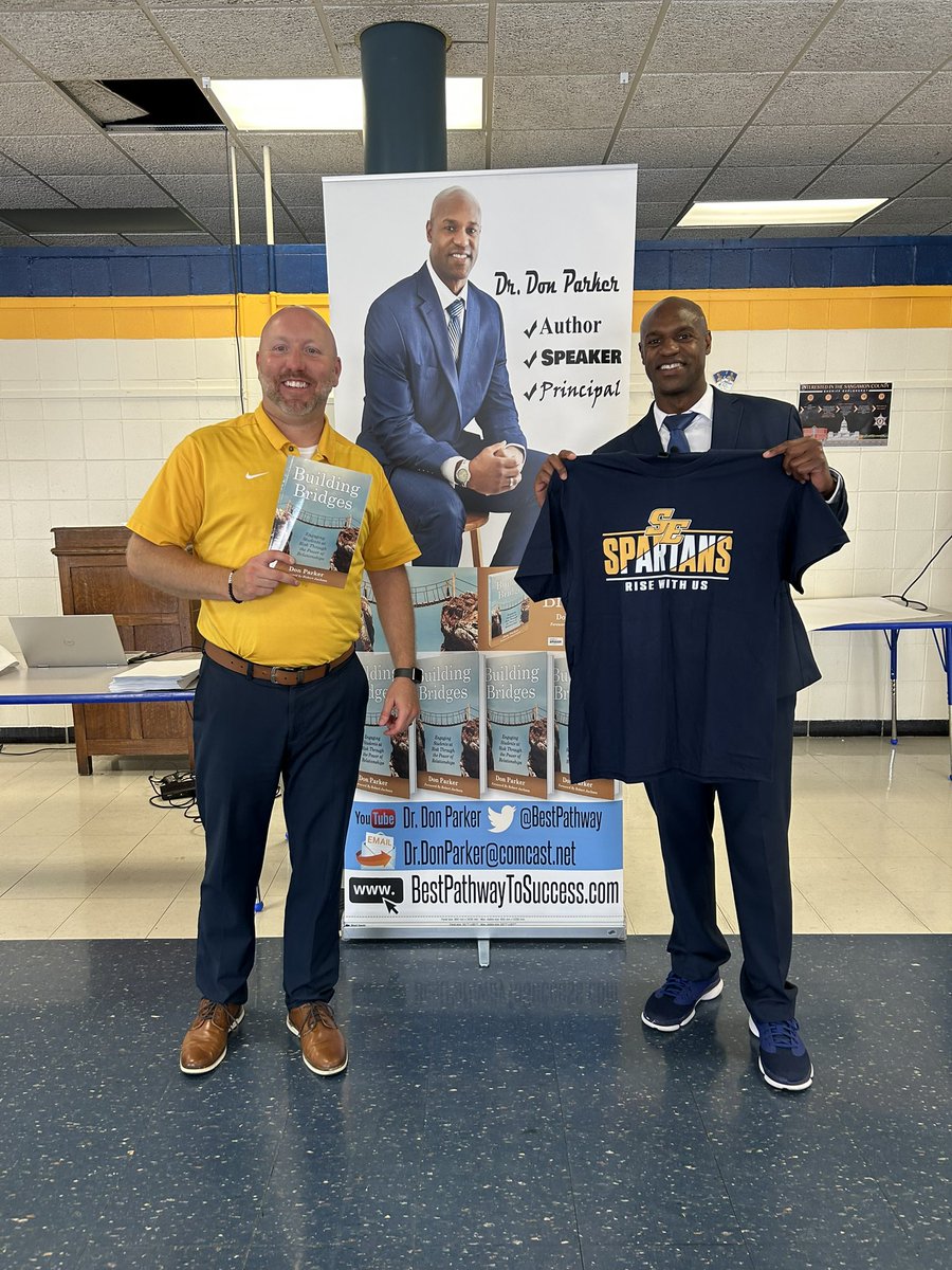 Huge shoutout to <a href="/DrDonParker1/">Dr. Don Parker</a> for coming to the East today to work with our wonderful staff on building meaningful relationships with students.
