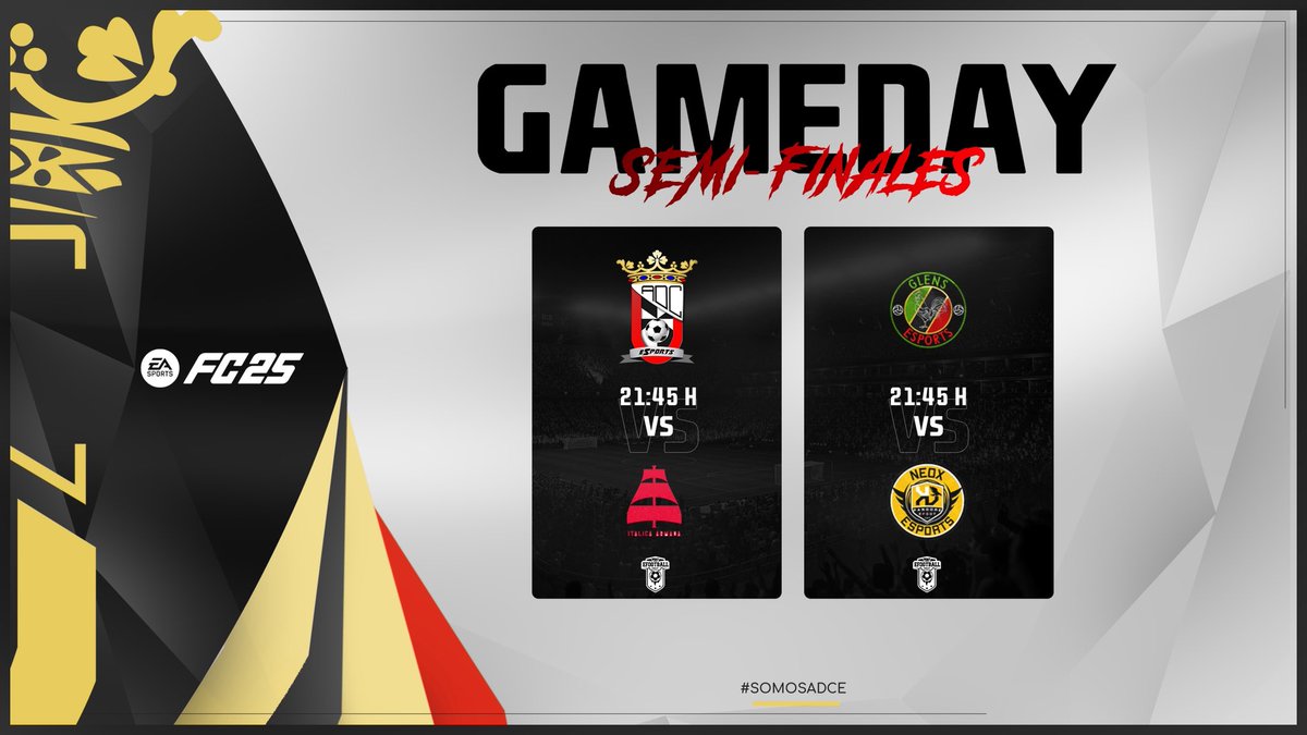 ADCeuta Esports (@adceutaesports) on Twitter photo #MATCHDAY | 24/6/25 📆
Hoy tenemos los Play-Offs de ascenso, en caso de ganar las Semis la final se disputará a las 22:15 🙏
🏆 <a href="/VPGEurope/">Virtual Pro Gaming | Europe</a>
🆚 @ItalicaArmanda
⏰ 21:45
#SomosADCE
<a href="/ADCeuta_FC/">AD CEUTA FC</a>
<a href="/ADCeutaEsports/">ADCeuta Esports</a> #MATCHDAY | 24/6/25 📆
Hoy tenemos los Play-Offs de ascenso, en caso de ganar las Semis la final se disputará a las 22:15 🙏
🏆 <a href="/VPGEurope/">Virtual Pro Gaming | Europe</a>
🆚 @ItalicaArmanda
⏰ 21:45
#SomosADCE
<a href="/ADCeuta_FC/">AD CEUTA FC</a>
<a href="/ADCeutaEsports/">ADCeuta Esports</a>