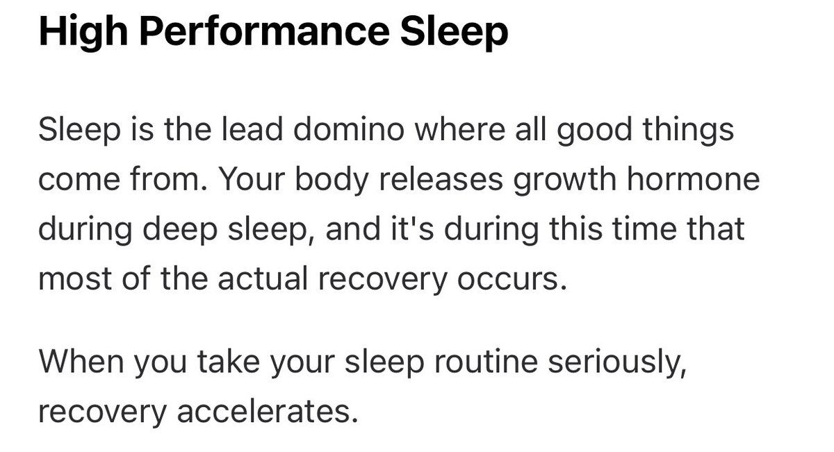 High Performance Sleep is the most undervalued asset we share in America today.

When you consider your health and wellness, consider the foundation.

<a href="/FitFounder/">Dan Go</a> is at the forefront of health and wellness and recently shared this.

“Sleep is the lead domino where all good things