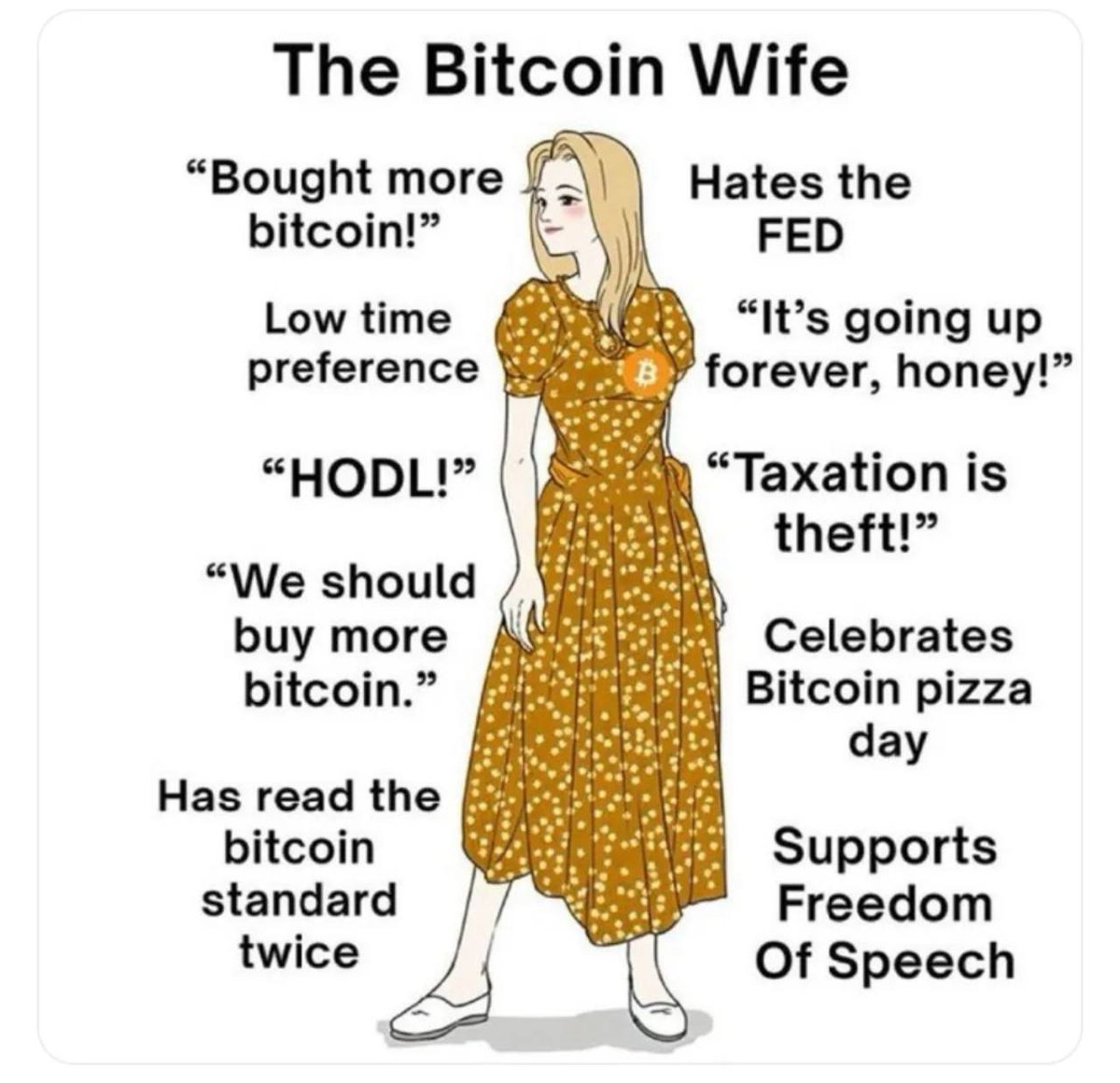 Find yourself a nice girl who loves $BTC
